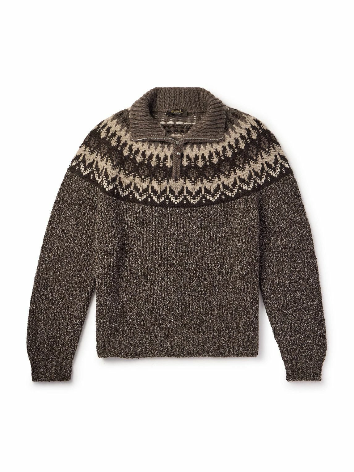 ★ITALY製★Loro Piana★カシミヤ★ニットセーター★ハーフジップ★ LORO PIANA Alpe Meggiana Cashmere Half-Zip Sweater for Men