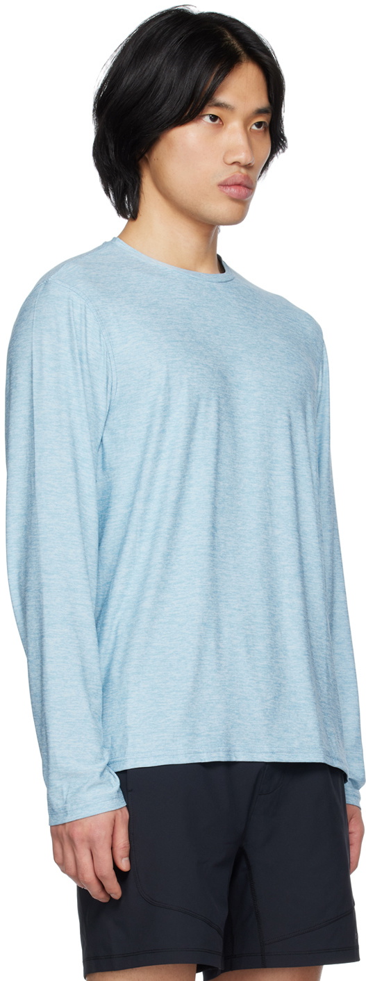 Outdoor Voices Blue Crewneck Long Sleeve T-Shirt