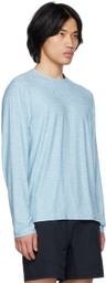 Outdoor Voices Blue Crewneck Long Sleeve T-Shirt