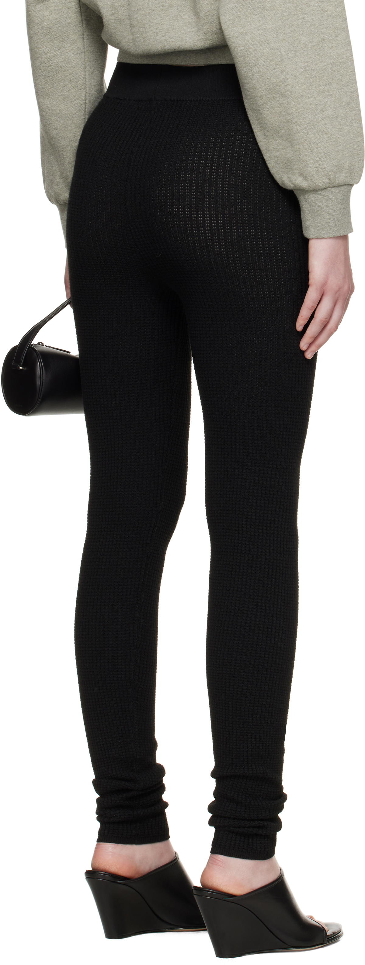 Fear of God ESSENTIALS Black Waffle Leggings
