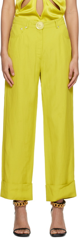 Photo: Stella McCartney Green Button Trousers