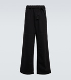 Lemaire - Belted wide-leg cotton jeans