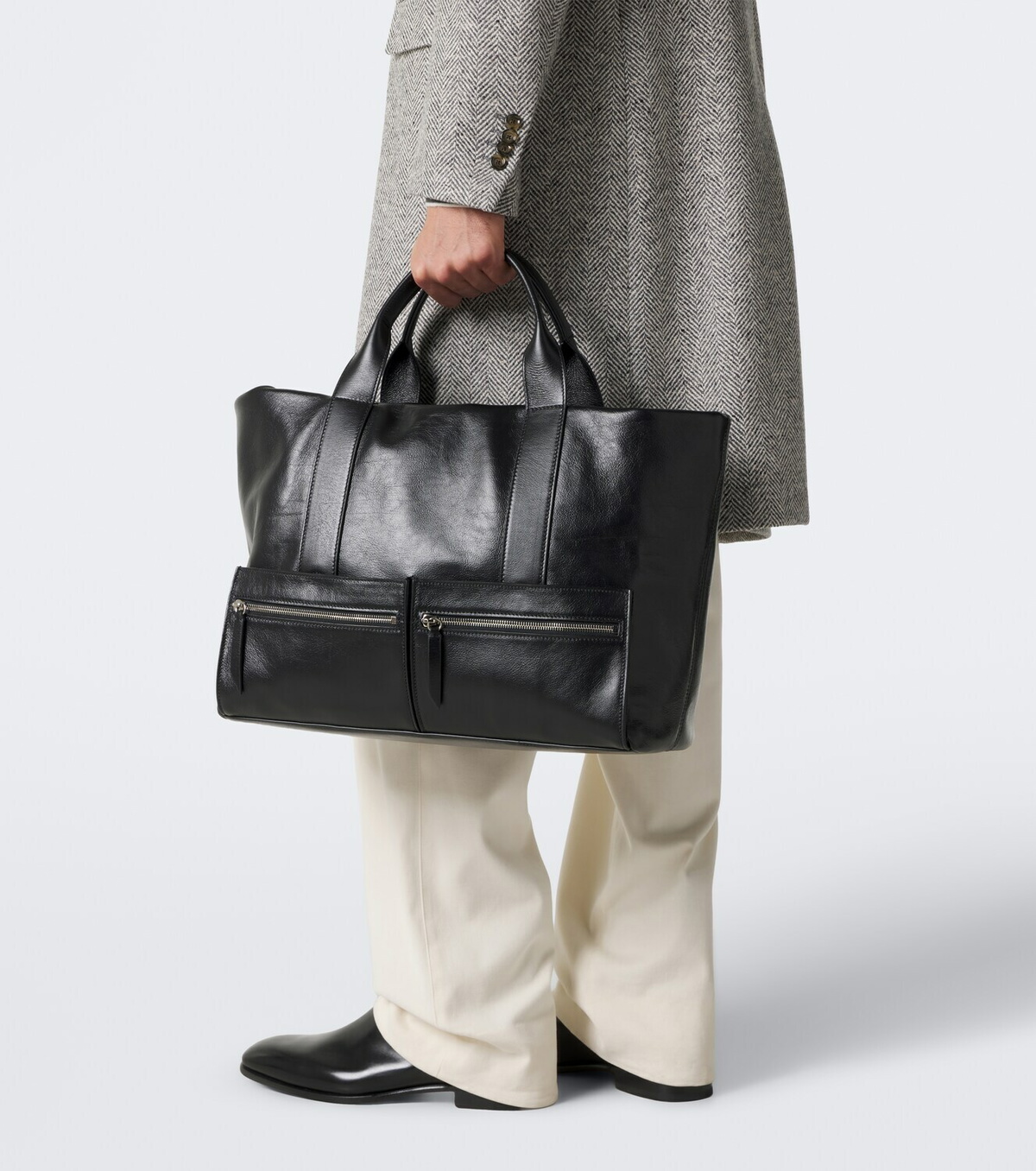 Métier Racer 40 leather tote bag