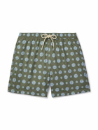 Massimo Alba - Kite Straight-Leg Mid-Length Printed Swim Shorts - Green