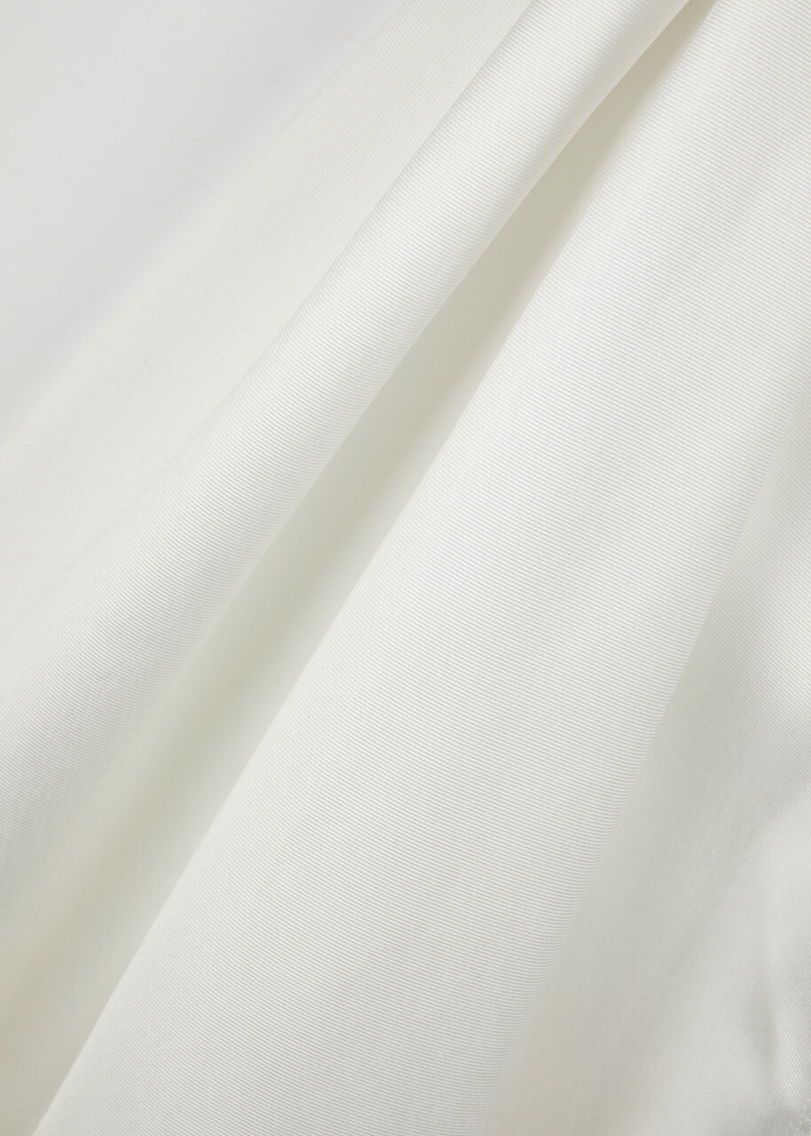 Solace London Neva Strapless Satin Mini Dress Cream