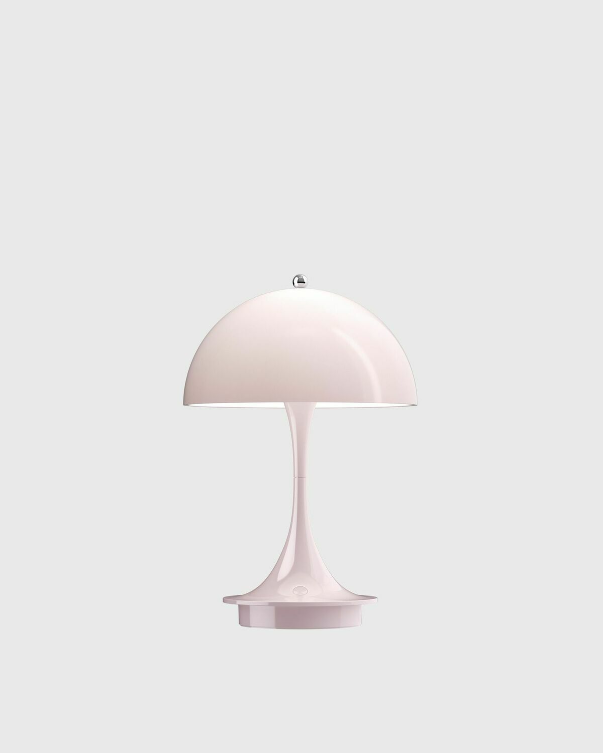 Louis Poulsen Panthella 160 Portable Pale Rose Acryl   Universal Plug Pink Lighting