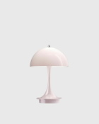 Louis Poulsen Panthella 160 Portable Pale Rose Acryl   Universal Plug Pink Lighting