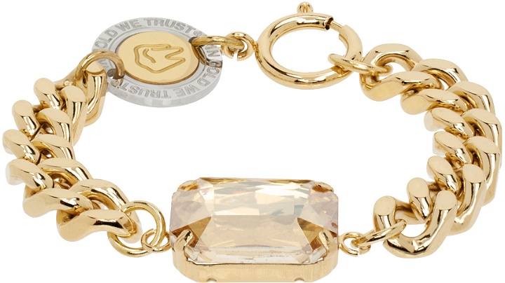 Photo: IN GOLD WE TRUST PARIS Gold Curb Chain Bracelet