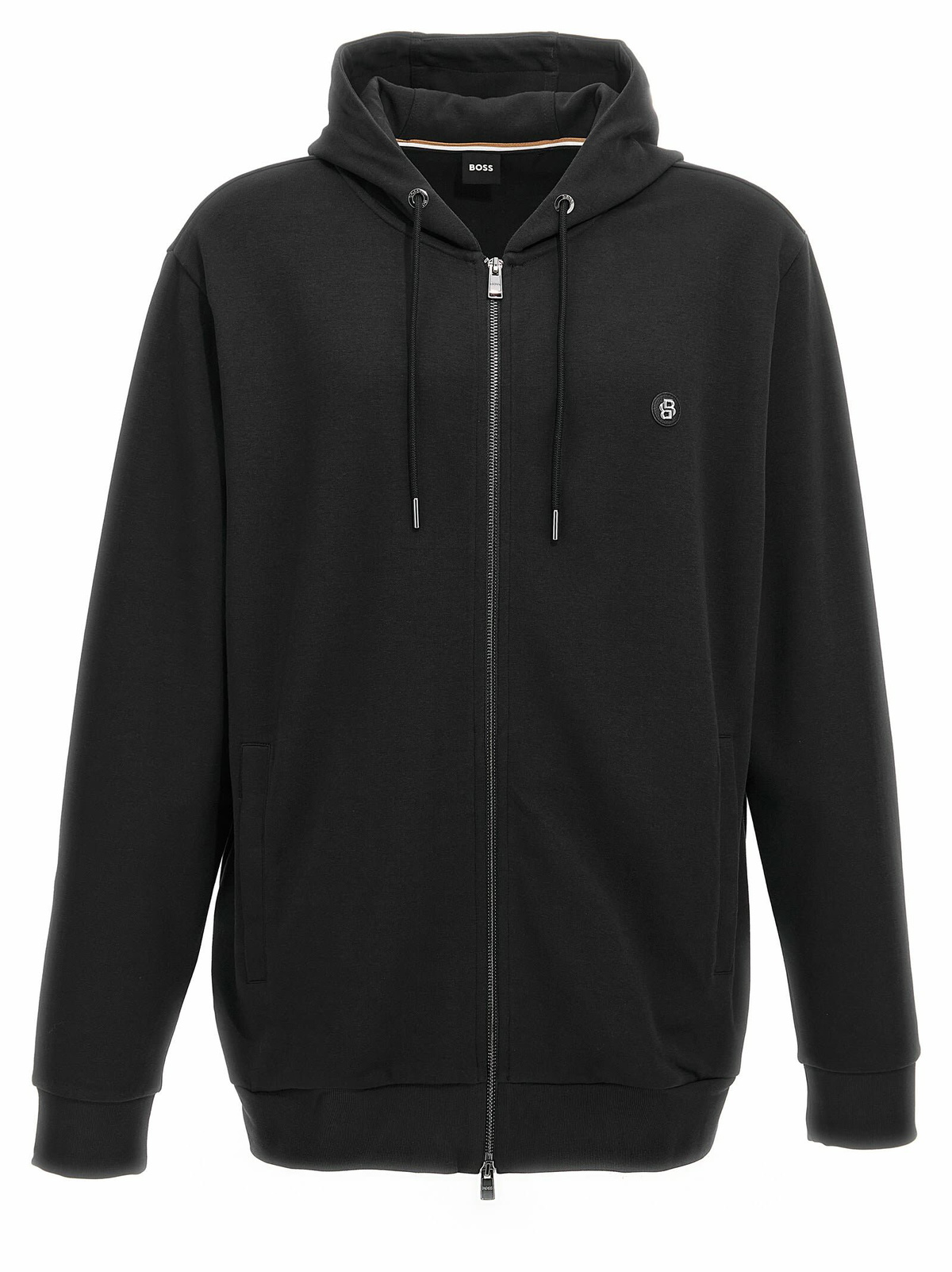 【関税込み】Hugo ブラック＆シルバー Descolar フーディ Hugo Black & Silver Descolar Hoodie Hugo Boss