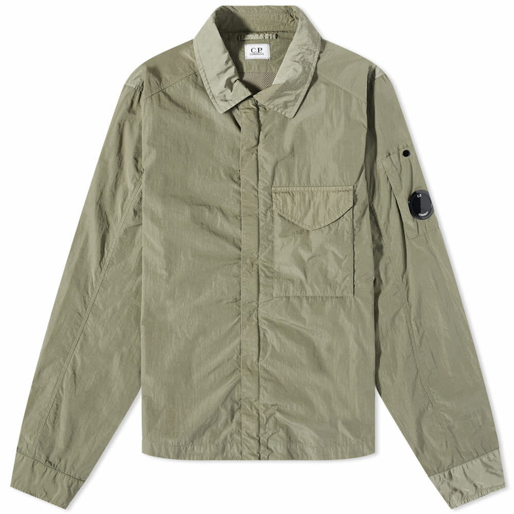 Photo: C.P. Company Men's Chrome-R Zip Overshirt in Bronze Green