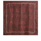 Maison Margiela Women's Number Scarf in Burgundy 
