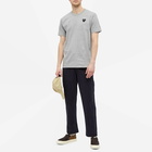 Comme des Garçons Play Men's Basic Logo T-Shirt in Grey/Black