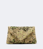 Dries Van Noten Small floral jacquard clutch