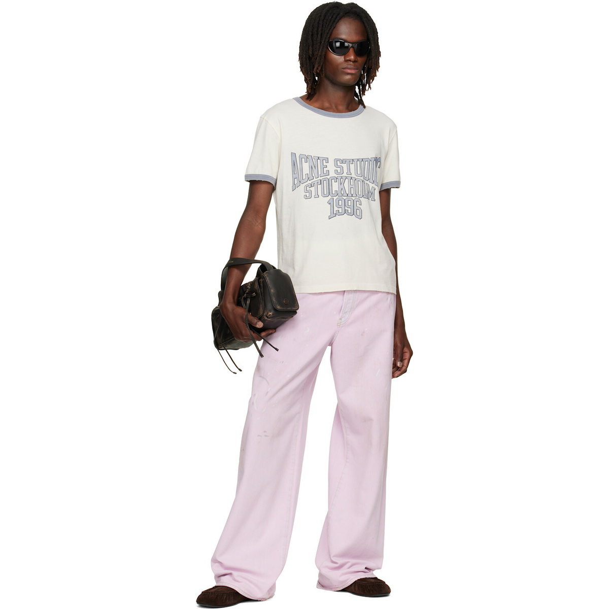 Acne Studios Pink Loose Fit 1981 Jeans