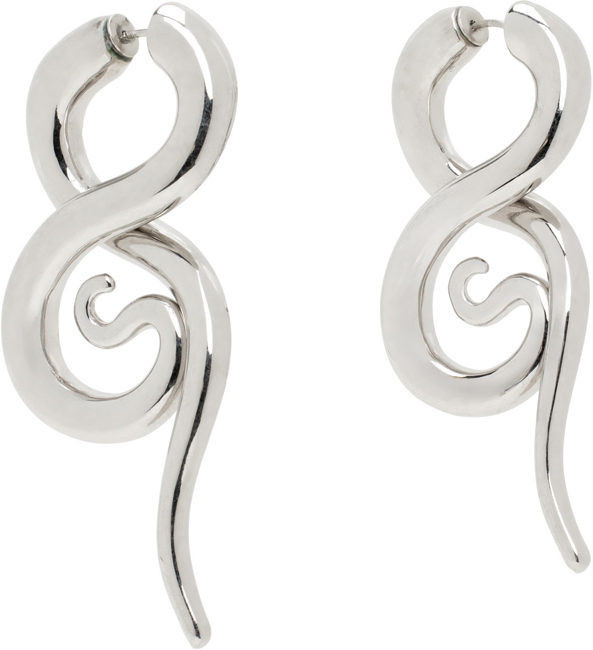 Panconesi Silver Boa M Earrings