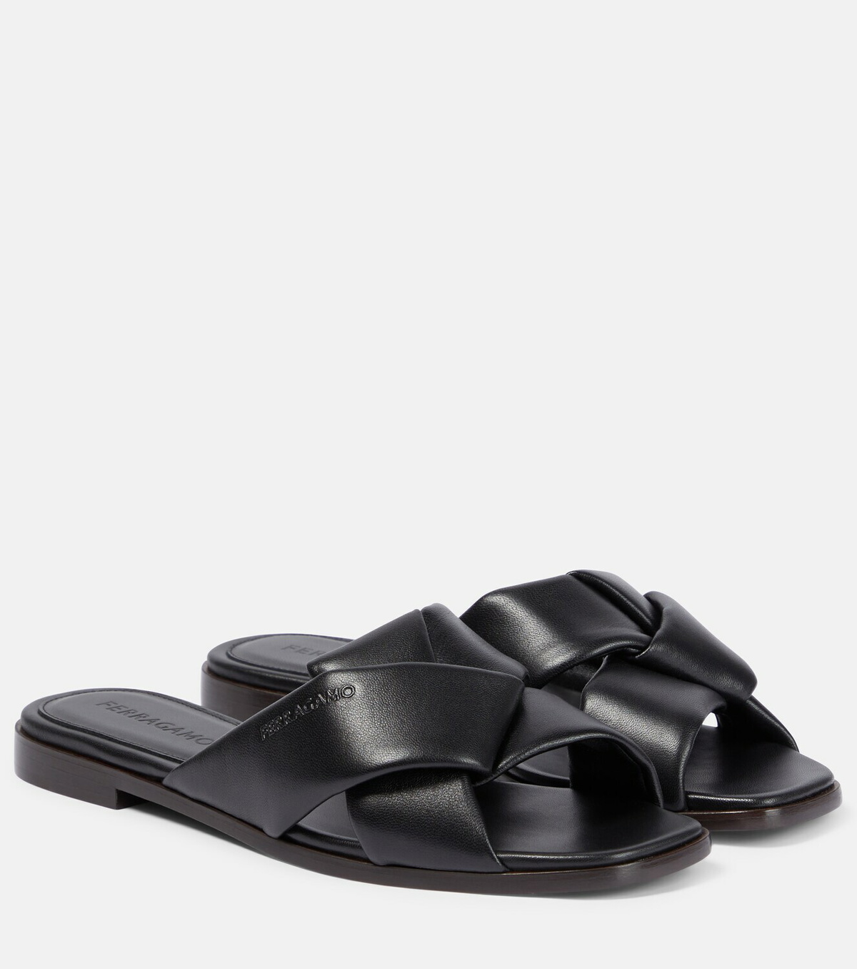 Ferragamo Alrai knot leather sandals Salvatore Ferragamo