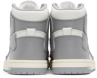 AMIRI White & Grey Hi Skel Top Sneakers