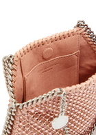 Stella Mccartney Falabella Mini Crystal-embellished Satin top Handle bag - Peach - One Size