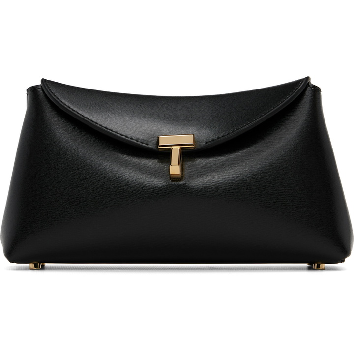 Photo: TOTEME Black Mini T-Lock Leather Clutch