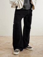 DRKSHDW by Rick Owens - Vintage Suede-Trimmed Denim Sneakers - Brown
