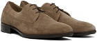 BOSS Taupe Lace-Up Derbys