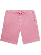 Loro Piana - Straight-Leg Linen-Blend Twill Drawstring Shorts - Pink