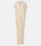 Rick Owens Lilies gathered sequined tulle gown