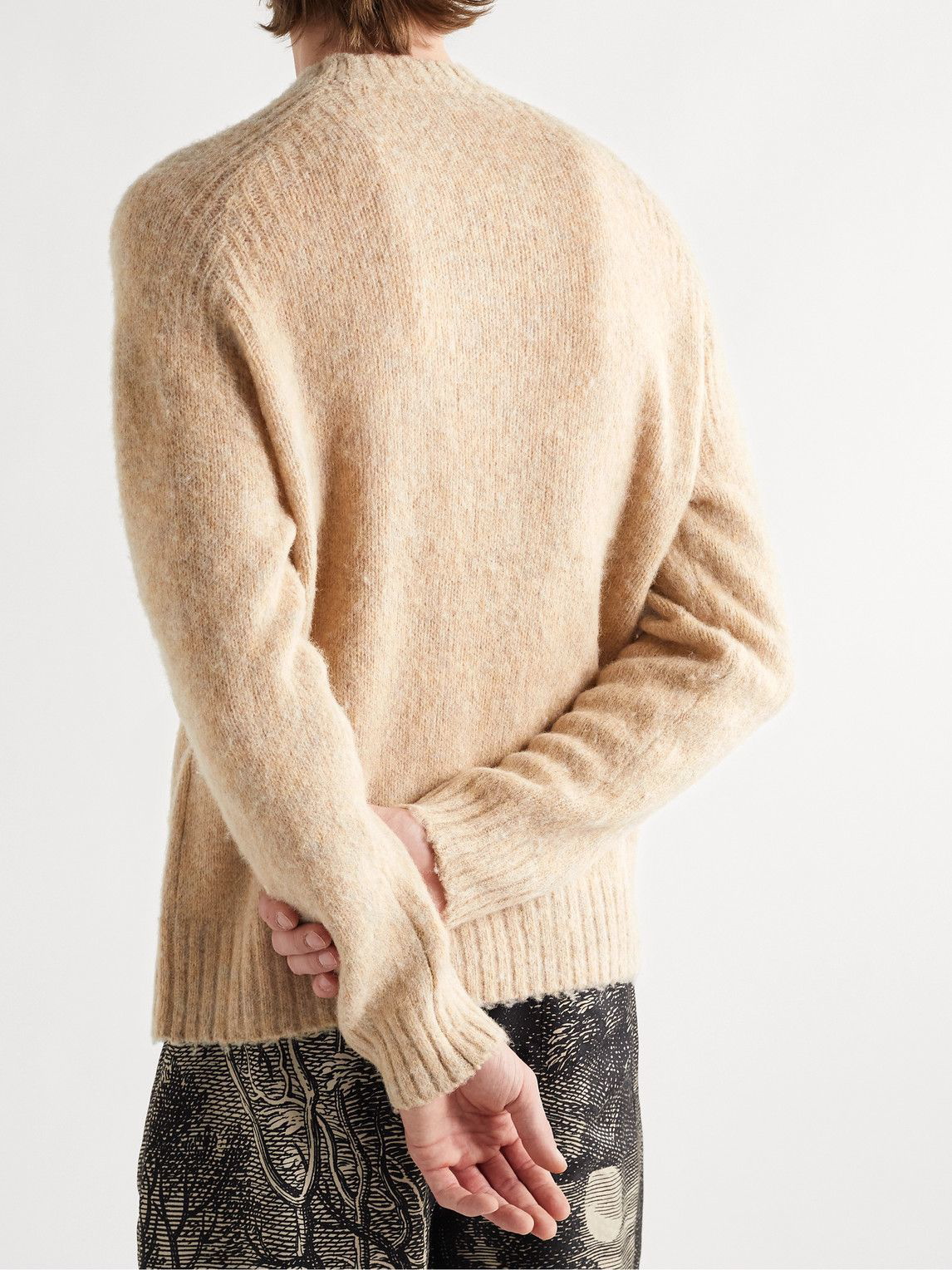 Acne Studios - Brushed ​Shetland Wool Sweater - Neutrals Acne Studios