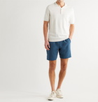 Onia - Saul Loopback Cotton-Jersey Drawstring Shorts - Blue