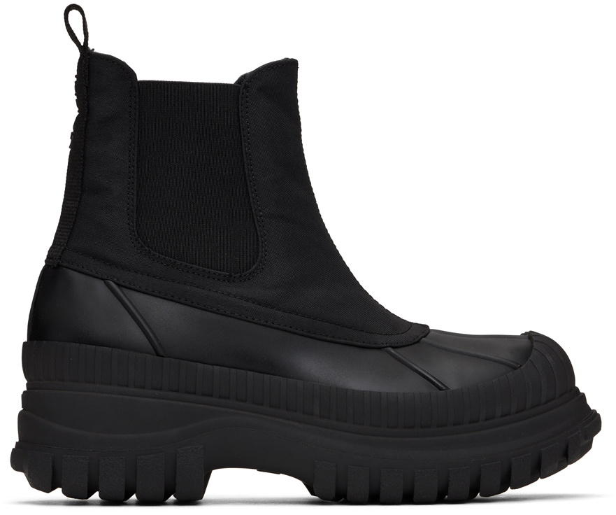 GANNI Black Stitching Chelsea Boots GANNI