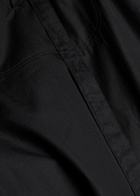 Wardrobe.nyc Fisherman Wrap-front Cotton-blend Poplin Trousers Black