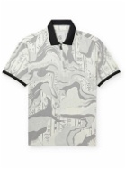 Bogner - Printed Stretch-Jersey Polo Shirt - Gray