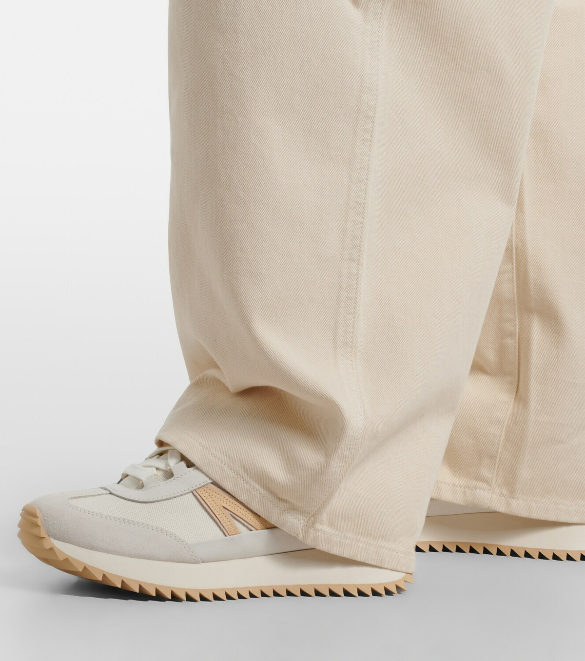 Moncler Pacey2 suede-trimmed sneakers