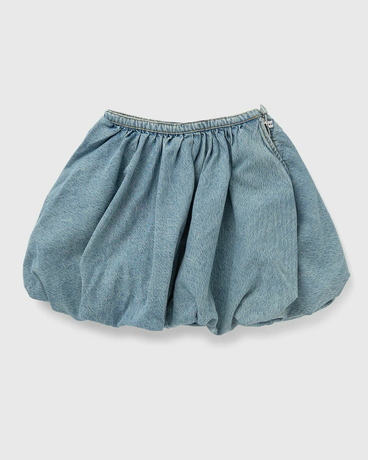 ROTATE Birger Christensen Denim Balloon Skirt Blue Women