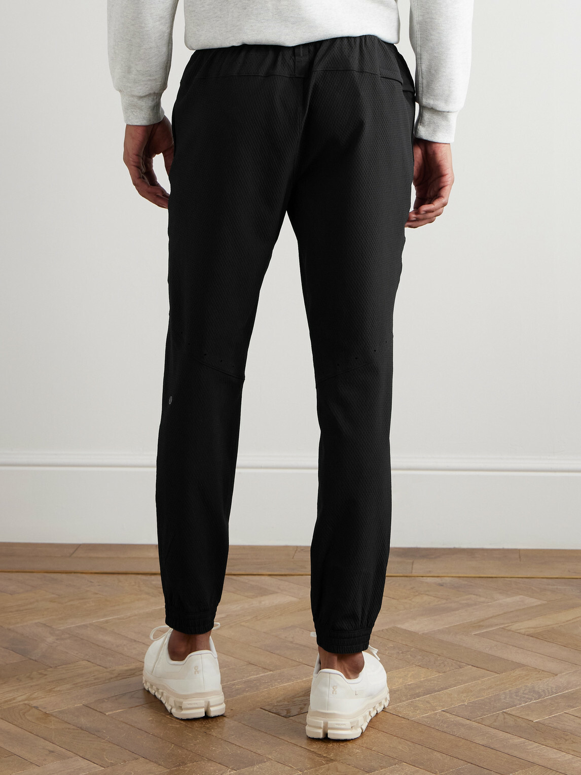 Lululemon - Licence to Train Tapered Stretch Recycled Waffle-Knit Joggers - Black