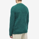 Comme des Garçons Homme Plus Men's Mohair Crew Knit in Dark Green