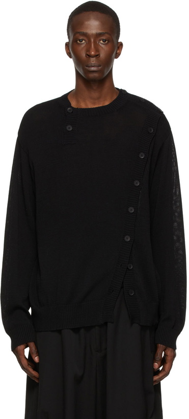 Photo: Yohji Yamamoto Black Cotton Sweater