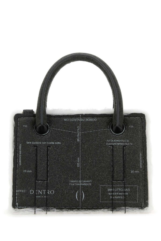 Photo: Dentro Grey Leather Mini Otto Handbag