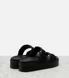 Prada Matelassé leather platform sandals