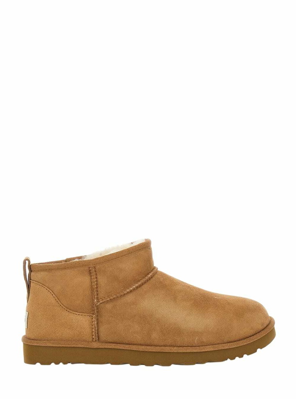 Photo: UGG Brown ultra Mini Boots In Suede Woman