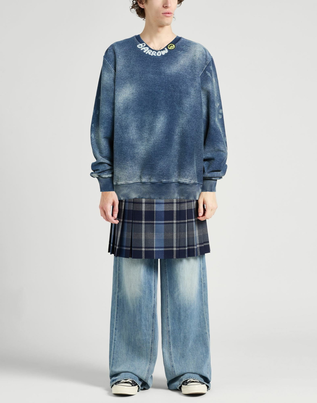 Barrow Mens Sweatshirt in Blue