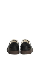 Common Projects Bball Slim Sneakers In Black Suede And Leather