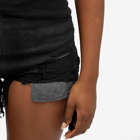 Rick Owens DRKSHDW Women's Cutoff Denim Shorts in Black