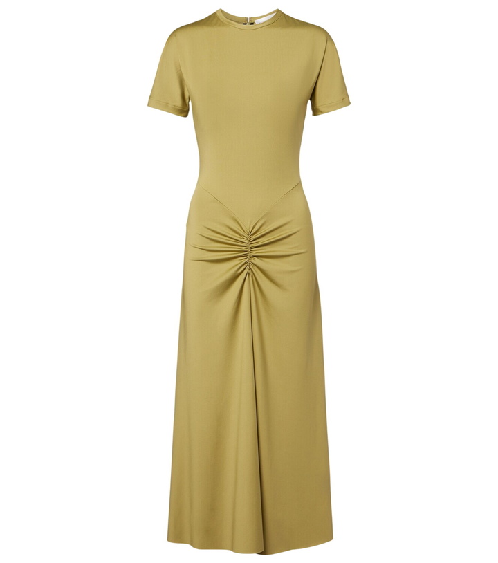 Photo: Victoria Beckham Gathered jersey T-shirt dress