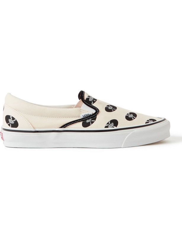 Photo: Vans - Wacko Maria UA OG Classic LX Printed Canvas Slip-On Sneakers - White