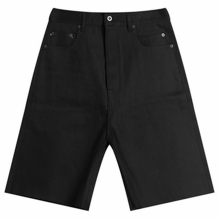 Rick Owens Drkshdw Black Short Twisted Seahorse Hoodie Rick Owens  