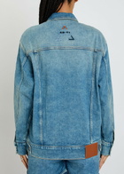 AN-Y1 Star Logo-embroidered Stretch-denim Jacket - One Size
