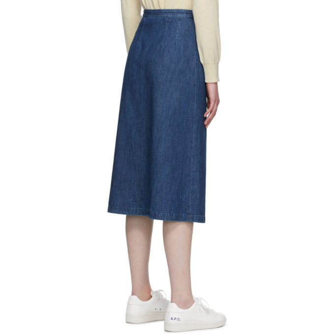 ★A.P.C.★Deauville skirt COGXX F06300 IAB アーペーセー) A.P.C. Deauville skirt COGXX F06300 IAB A.P.C