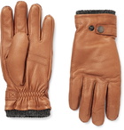 Hestra - Utsjö Fleece-Lined Full-Grain Leather Gloves - Brown