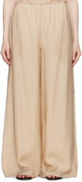 Ruohan Beige Two-Pocket Lounge Pants